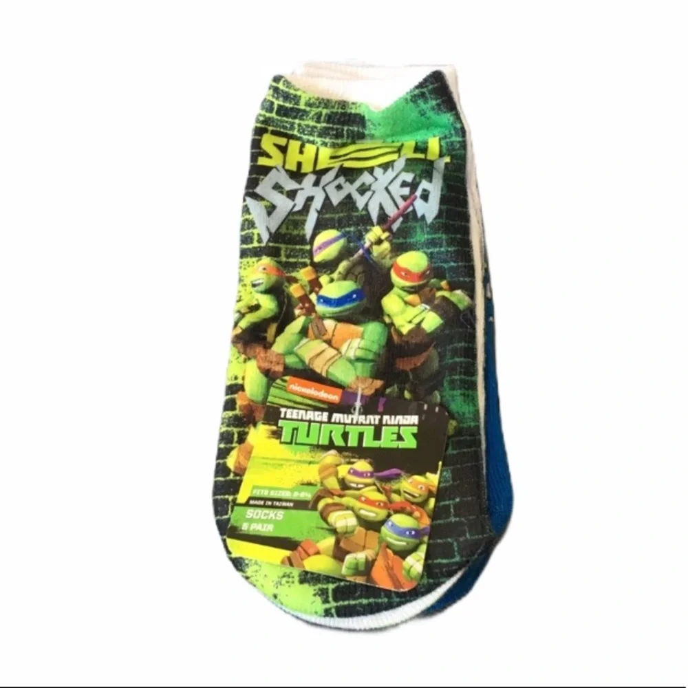 Teenage Mutant Ninja Turtle Socks, 5 Pack, Green